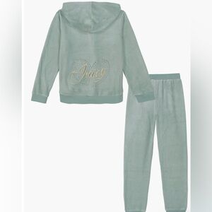 NWT Juicy Couture Velour Hoodie & Joggers Set 18 months sage kids baby